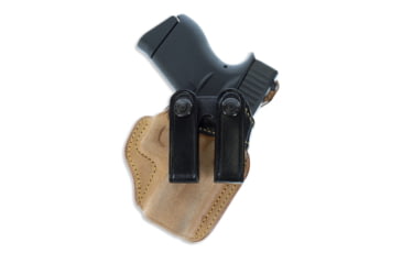 Image of Galco Royal Guard 2.0 Leather IWB Holster, Glock 43/ 43X MOS/ 43X w/wo Red Dot, Right Hand, Rough Out Horsehide, Black, RG800RB
