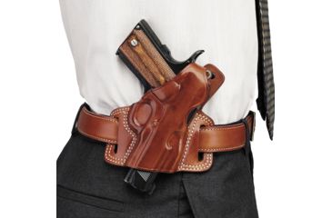 Image of Galco Silhouette High Ride Holster - Right Hand - Black SIL114B