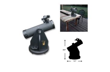 Image of Galileo G-SPA 500mm x 80mm Table Top Dobsonian Reflector Telescope w/Smartphone Adapter, Black, NSN N, SS-G80DB