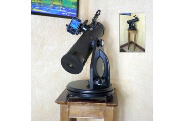 Image of Galileo G-SPA 500mm x 80mm Table Top Dobsonian Reflector Telescope w/Smartphone Adapter, Black, NSN N, SS-G80DB