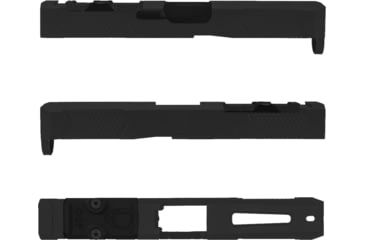 Image of Grey Ghost Precision Glock Version 4 Pistol Slide w/ RMR-DP Pro Cut, for Glock 19 Gen 5, Sniper Grey Cerakote, GGP-19-5-OC-SG-V4