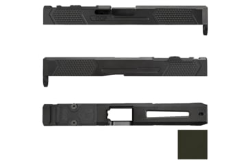 Image of Grey Ghost Precision Version 4 Pistol Slide w/ RMR-DP Pro Cut, Glock 17 Gen 4, 17-4 Stainless Steel, Olive Drab Cerakote, GGP-17-4-OC-OD-V4