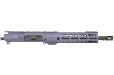 Grid Defense Complete Upper Receiver, 5.56mm, 10.5 inch, Carbine Length, 4150 Steel M4 Barrel, 1-7 Twist, A2 Flash Hider, Tactical Grape, GD105E9GFR556GRP
