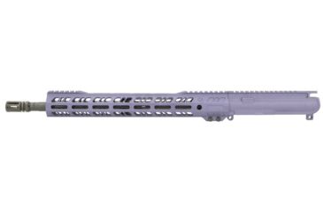 Grid Defense Complete Upper Receiver, 5.56mm, 16 inch, Carbine Length, 4150 M4 Barrel, 1-7 Twist, 14 inch M-LOK Rail, A2 Flash Hider, Tactical Grape, GD16E14GFR556GRP