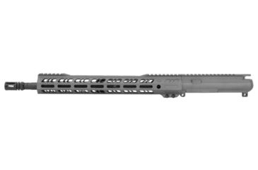 Grid Defense Complete Upper Receiver, 5.56mm, 16 inch, Carbine Length, 4150 M4 Barrel, 1-7 Twist, 14 inch M-LOK Rail, A2 Flash Hider, Tungsten Gray, GD16E14GFR556TG