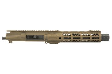 Grid Defense Complete Upper Receiver, 5.56mm, 7.5 inch, Pistol Length, 4150 M4 Barrel, 1-7 Twist, 9 inch Octagon M-LOK Rail, Dimpled Flash Can, Burnt Bronze, GD75GDR9FCAN556BB