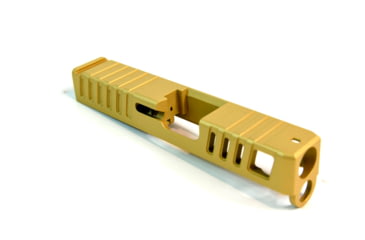 Image of Gun Cuts Juggernaut Slide for Glock 26, No Optic Cut, Gold, GC-G26-JUG-GOL-NO