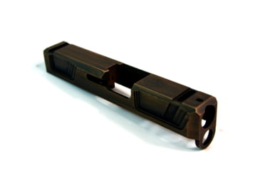 Image of Gun Cuts Raider Slide for Glock 26, No Optic Cut, Battleworn Copper, GC-G26-RAI-COPBW-NO