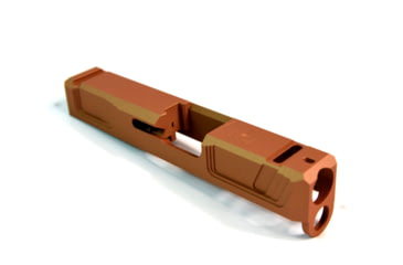 Image of Gun Cuts Raider Slide for Glock 26, No Optic Cut, Copper, GC-G26-RAI-COP-NO