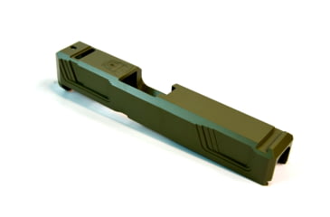 Image of Gun Cuts Raider Slide for Glock 26, No Optic Cut, Noveske Bazooka Green, GC-G26-RAI-NBG-NO