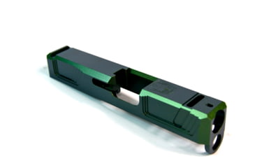 Image of Gun Cuts Raider Slide for Glock 26, No Optic Cut, Radioactive Green, GC-G26-RAI-RGR-NO