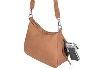 Image of Gun Tote'n Mamas Concealed Carry Basic Hobo Handbag,Saddle Tan,13x8.5x4.25in 0637205