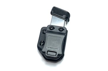 Hazmat Holster Works MC1 Single Mag Carrier, Ambidextrous, Springfield Armory Hellcat, 1.5 - 1.75in Belts, Kydex, Black, 10021