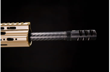 Image of Helix 6 Precision Carbon Fiber 16in 6mm ARC Rifle Barrel, 243cal, 0.75GB, 1-7 Twist, 5/8-24, Black, AR-6ARC7-16R