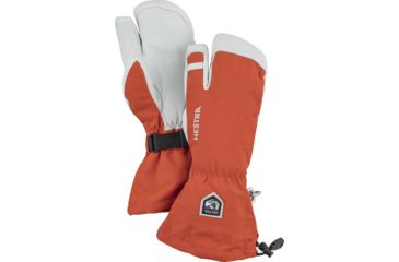 Image of Hestra Army Leather Heli Ski 3 Finger Glove - Unisex, Brick red, 07, 30572-530-07