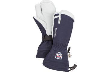 Image of Hestra Army Leather Heli Ski 3 Finger Glove - Unisex, Navy, 12, 30572-280-12