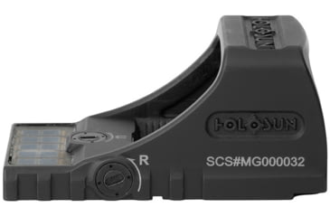 Image of Holosun SCS MOS Solar Charging Sight, 2 MOA Dot/32 MOA Circle Green Multi Reticle, Black, SCS-M-GR