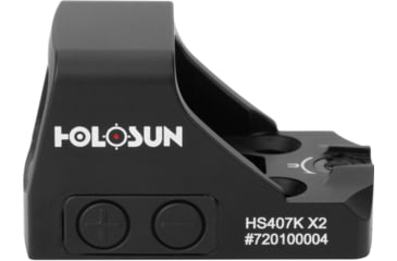 Image of Holosun Sub-compact HS407K-X2 Dot Red Dot Sight, 1x, 6 MOA, Black, HS407K-X2