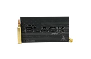 Hornady Black .223 Remington 62 grain Full Metal Jacket (FMJ) Brass Centerfire Rifle Ammunition, 20, FMJ