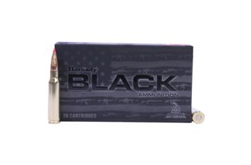 Image of Hornady BLACK .308 Winchester 168 grain A-MAX Brass Cased Centerfire Rifle Ammo, 20 Rounds, 80971