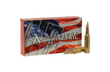 Image of Hornady American Whitetail 6.5mm Creedmoor 129 grain InterLock SP Brass Cased Centerfire Rifle Ammo, 20 Rounds, 81489