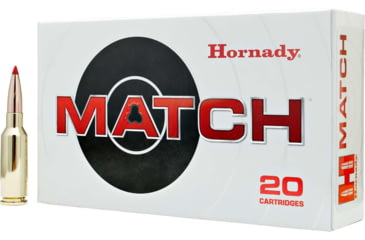 Hornady Match 6mm ARC 108 Grain Extremely Low Drag Match Centerfire Rifle Ammunition, 20, SBT