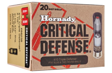 Image of Hornady Triple Defense, .410 Gauge, 2 1/2 in, Centerfire Shotgun Slugs Ammo, 20 Rounds, 86238