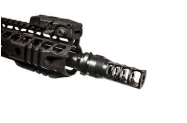 Image of JMac Customs 4C 1/2-28 4-Port Muzzle Brake with KeyMount, Black Nitride, RRD-4C-28S-KM