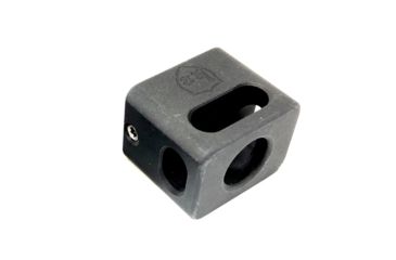 Image of KE Arms Single Port Carry Compensator, 0.259 inch Short Threads, 1/2-28 TPI, 7075 Aluminum, Black 1-50-27-003