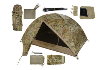 LiteFighter Fido Ai Two Person Shelter System, Multicam Camouflage, 90in x 42in x 56in, AI2100-MUL