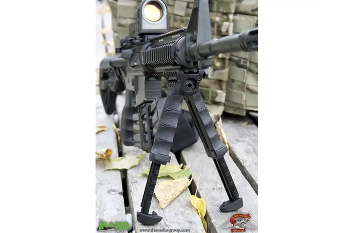 FAB Defense Gen-II Vertical Foregrip w/ Integrated Adjustable QR Bipod