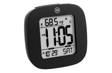 Marathon Watch Compact Alarm Clock w/Temperature and Date | Free