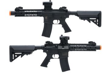 Image of Matrix Sportsline M4 RIS Airsoft AEG Rifle w/G2 Micro-Switch Gearbox, M4 RIS 8in Stubby, Black, Large, ST-AEG-274-B-BK