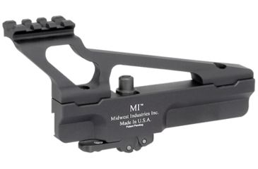 Image of Midwest Industries AKG2 Scope Mount, Yugo Pattern AK-47/74, Mini Rail Top, Black, MI-AKSMG2-YMR