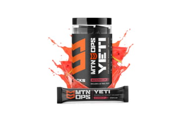 Image of MTN OPS Yeti Monster Pre-workout Powder Energy Drink, 20 Trail Pack, Watermelon, 1101450320