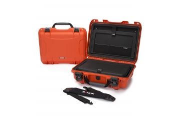 Image of Nanuk 923 Case with Laptop Kit and Strap, Orange, Medium, 923S-041OR-0A0