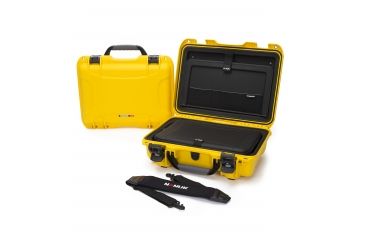 Image of Nanuk 923 Case with Laptop Kit and Strap, Yellow, Medium, 923S-041YL-0A0