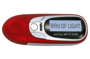 Naxa NM105RD Red MP3 Player With 4Gb Built In Flash Memory LCD Display 