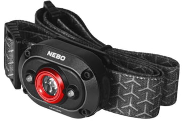Image of Nebo Mycro Turbo Mode Rechargeable Headlamp and Cap Light, Red LED, 110 Lumens, Black, NEB-HLP-1003