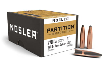 Image of Nosler Partition Rifle Bullet .270 Caliber 160gr, 50ct, 16324