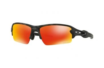 Image of Oakley A Flak 2.0 OO9271 Sunglasses 927127-61 - Black/Camo Frame, Prizm Ruby Lenses