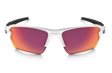 Image of Oakley Flak 2.0 XL Sunglasses Polished White Frame, Prizm Baseball Outfield Lens-OO9188-03