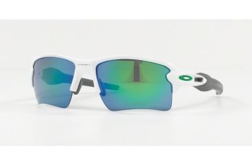 Image of Oakley Flak 2.0 XL Sunglasses 918892-59 - Polished White Frame, Prizm Jade Lenses
