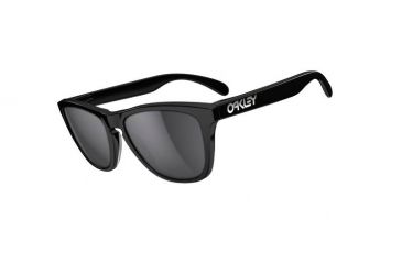 Image of Oakley Frogskins LX Mens Sunglasses Polished Black Frame, Grey Lens OO2043-01