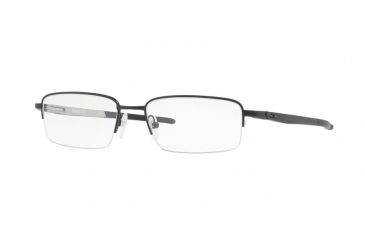 Image of Oakley GAUGE 5.1 OX5125 Eyeglass Frames 512504-52 - Polished Black Frame, Clear Lenses