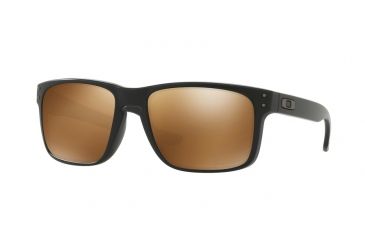 Image of Oakley Holbrook Sunglasses - Men's, Matte Black Frame, Prizm Tungsten Polarized Lenses, OO9102-9102D7-55