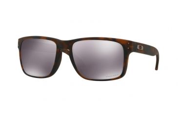 Image of Oakley Holbrook Sunglasses - Men's, Matte Brown Tortoise Frame, Prizm Black Lenses, OO9102-9102F4-55