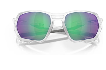 Image of Oakley OO9019A Plazma A Sunglasses - Mens, Matte Clear Frame, Prizm Jade Road Lens, Asian Fit, 59, OO9019A-901918-59