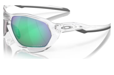 Image of Oakley OO9019A Plazma A Sunglasses - Mens, Matte Clear Frame, Prizm Jade Road Lens, Asian Fit, 59, OO9019A-901918-59
