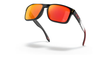 Image of Oakley OO9102 Holbrook Sunglasses - Mens, ARI Matte Black Frame, Prizm Ruby Lens, 55, OO9102-9102Q2-55